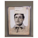 Orignial Jimmy Collins pre-war sports art work