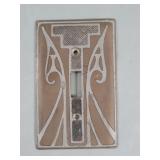 Art Nouveau mixed metals decorative light switch