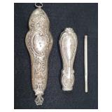 Vintage sterling silver handles and personal