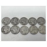 10 silver quarter coins