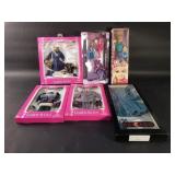 Group of Mattel Barbie dolls and clothes