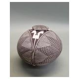 Signed Paula Chino Dominguez pottery vessel