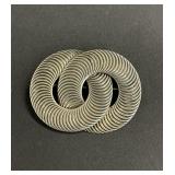 Vintage Danecraft sterling silver interlocking