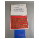 Collection of Franklin Mint solid bronze