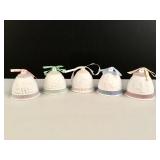 5 vintage Lladro bisque annual Christmas