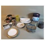 Box of miscellaneous vintage items, "Ponderosa"