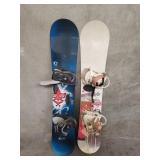 Palmer Jade and K2 Luna snowboards