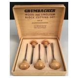 Set of vintage Grumbacher wood/