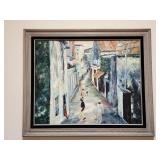 Vintage hand painted oil on canvas Maxine Burnett