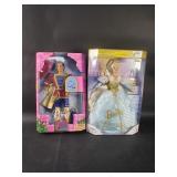 Pair of Mattel Barbie Cinderella doll and prince
