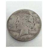 1924 silver peace dollar coin