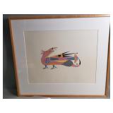 Offset lithograph of Miguel Martinez