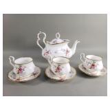 Group of Royal Albert porcelain teapot, teacup,