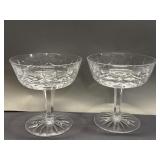 Pair of Waterford crystal lismore champagne