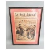 Framed April 21, 1904 Le Petit Journal
