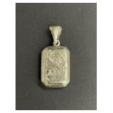Vintage sterling silver locket pendant