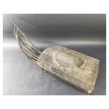 Vintage African carved wood stringed instrument