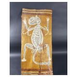 Vintage Australian bark painting