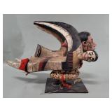 Vintage carved wood Ogbodo Enyi elephant spirit