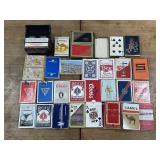 Large lot of vintage playing card decks