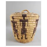 Vintage Native American coiled basket with