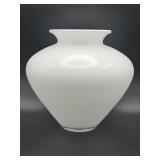 Vintage Tarnowiec Poland hand-blown white cased