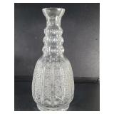 Large cut crystal vase