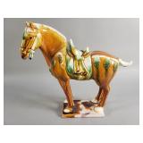 Vintage ceramic Tang dynasty style war horse