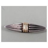 Sterling silver and 14k gold signed Bayanihan
