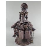 Vintage traditional African medicine basket
