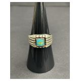 Vintage sterling silver and turquoise ring