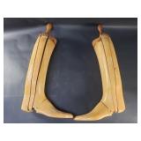 Pair of vintage wooden boot trees