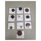 Group of antique coins
