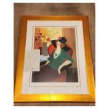 Itzchak Tarkay seriolithograph gold framed