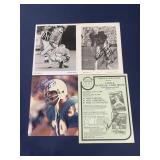 Lot of signed football 8 x 10 photos
