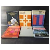 Group of art design and decorating books