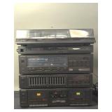Vintage Technics components stereo system