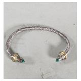 Mexican sterling silver twisted cuff bracelet