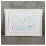 Signed abstract artwork