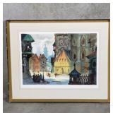 Signed Anatole Krasnyansky artist proof lithograph