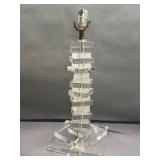 Mid-century Modern-style stacked acrylic lamp