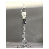Pair of vintage acrylic stacked-sphere lamps