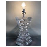 Mid-century Modern-style stacked acrylic lamp