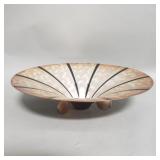Vintage WMF Ikora enameled silver plate bowl