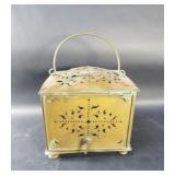 Antique copper foot warmer