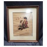 Artist proof Norman Rockwell under glass