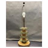 Mid-century Modern-style tiered acrylic lamp