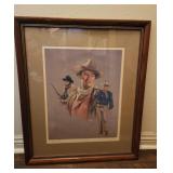 John Wayne "The Duke" signed print