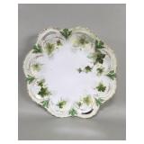 R. S. Prussia hand-painted porcelain cake plate