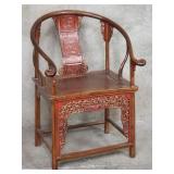 19th century Chinese hand carved walnut and pine